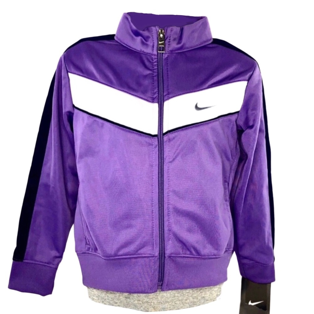 Nike Youth Purple Front Zippered Jacket Size 4T